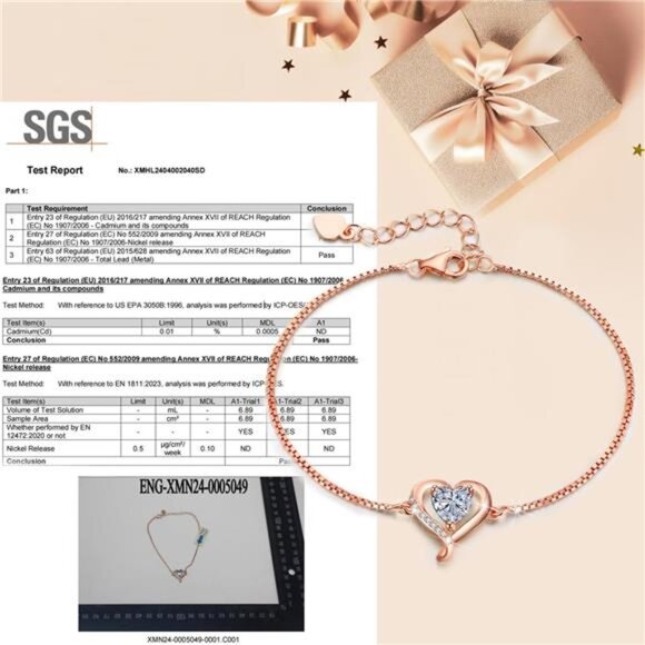 Infinity Love Heart Bracelet for Women - Sterling Silver Charm with Birthstone - Picture 4 of 7